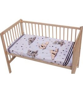 SCARLETT PROSTĚRADLO DO POSTÝLKY SCARLETT PATRIK 120X60CM BÉŽOVÁ - PROSTĚRADLA - SPINKÁNÍ