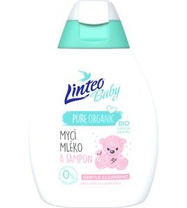 LINTEO BABY DĚTSKÉ MYCÍ MLÉKO A ŠAMPON S BIO MĚSÍČKEM LÉKAŘSKÝM 250ML - ŠAMPÓNY, KOZMETIKA - KOUPÁNÍ A ZDRAVÍ