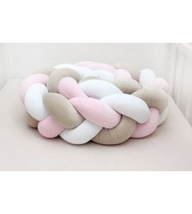 SCAMP MANTINEL DO POSTÝLKY COP (BÍLO-BÉŽOVÁ-RŮŽOVÁ) - MANTINELY - SPINKÁNÍ