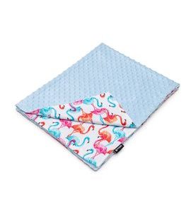 T-TOMI MINKY PŘIKRÝVKA FLAMINGO - DĚTSKÉ DEKY PRO MIMINKA - SPINKÁNÍ