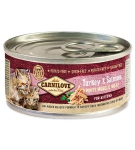 CARNILOVE WMM TURKEY & SALMON FOR KITTENS 100G - KONZERVY PRO KOČKY - CHOVATELSKÉ POTŘEBY MALVÍKZOO