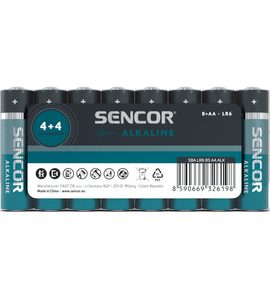 SENCOR ALKALICKÉ BATERIE AA 8 KS - BATERIE - PRO DĚTI