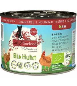 CATZ FINEFOOD KONZERVA CF BIO NO.503 - S KUŘECÍM MASEM 200 G - KONZERVY PRO KOČKY - CHOVATELSKÉ POTŘEBY MALVÍKZOO