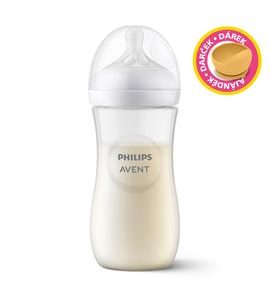PHILIPS AVENT LÁHEV NATURAL RESPONSE 330 ML, 3M+DÁREK PETITE&MARS MISKA 6M+ - KOJENECKÉ LAHVE - KRMENÍ