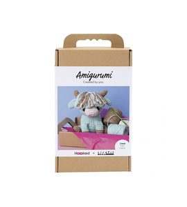 CREATIV COMPANY SADA NA HÁČKOVÁNÍ AMIGURUMI KRAVIČKA - NAVLÉKÁNÍ - PRO DĚTI