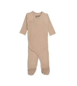 LODGER JUMPER NEWBORN SEERSUCKER BEIGE - OVERALY - PRO DĚTI