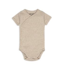 LODGER BODY S KRÁTKÝM RUKÁVEM MELANGE BEIGE VEL. 74 - BODY - PRO DĚTI