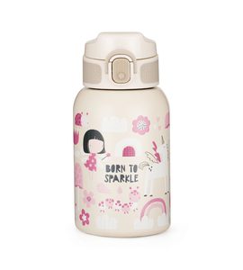 PETITE&MARS LÁHEV NEREZOVÁ TERMO SE SLÁMKOU 350 ML 12M+ - TERMOOBALY A TERMOSKY - KRMENÍ