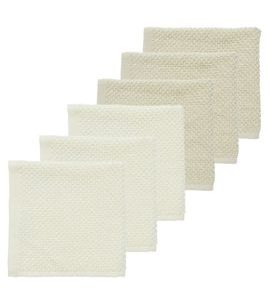 MEYCO SADA ŽÍNEK POPCORN 6KS (30X30) - NATURAL/SOFT SAND - ŽÍNKY A HOUBIČKY - KOUPÁNÍ A ZDRAVÍ