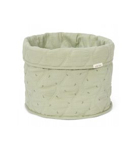 LITTLE DUTCH KOŠÍK TEXTILNÍ OBOUSTRANNÝ VELKÝ PURE SAGE - DEKORACE A POLIČKY - SPINKÁNÍ