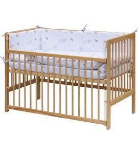 SCARLETT DĚTSKÁ POSTÝLKA S KOMPLETNÍ VÝBAVOU SCARLETT 120 X 60 CM - MONTA - DŘEVĚNÉ POSTÝLKY - SPINKÁNÍ