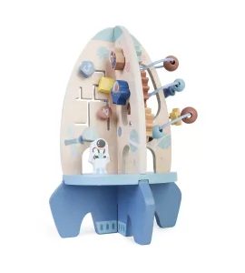 ZOPA DŘEVĚNÁ AKTIVITY RAKETA - MOTORICKÉ A HRY - PRO DĚTI