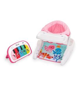 BABY EINSTEIN SEDÁK INTERAKTIVNÍ 4V1 TAPPIN' TUNES™ LEARN-TO-SIT™, 4M+, PINK - HRAČKY SE ZVUKY - PRO DĚTI