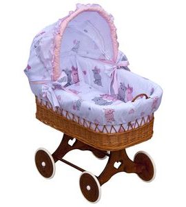 SCARLETT BOUDIČKA K PROUTĚNÉMU KOŠI PUPIS RŮŽOVÁ - KOŠÍKY A KOLÉBKY - SPINKÁNÍ