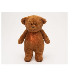 MOONIE USÍNÁČEK MEDVĚD 2.0 ORGANIC CARAMEL - USÍNÁČCI ŠUMÍCÍ / S TLUKOTEM - PRO DĚTI