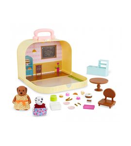 LI'L WOODZEEZ SADA V KUFŘÍKU CUKRÁRNA - DOPLŇKY PRO FIGURKY - PRO DĚTI