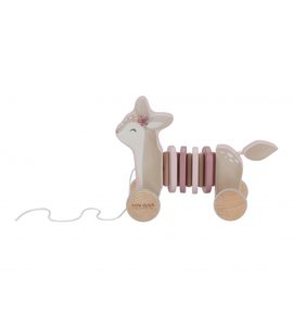 LITTLE DUTCH TAHACÍ SRNKA DŘEVĚNÁ FAIRY GARDEN - TAHACÍ A TLAČÍCÍ - PRO DĚTI