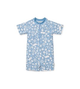 LITTLE DUTCH PLAVKY KRÁTKÝ RUKÁV OCEAN SEA LIFE BLUE VEL. 74/81 - KOJENECKÉ PLAVKY - KOUPÁNÍ A ZDRAVÍ