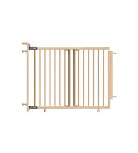 BABY DAN VYSOKÁ DŘEVĚNÁ ZÁBRANA MONA SE SVORKAMI K ZÁBRADLÍ, 74,5-114 CM, V.81CM - BEZPEČNOST DĚTÍ V DOMÁCNOSTI - KOUPÁNÍ A ZDRAVÍ