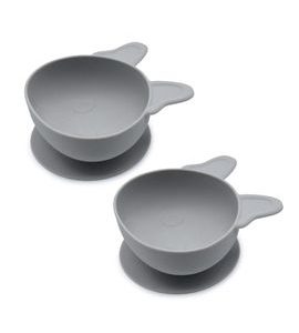 MELII SILIKONOVÁ MISTIČKA S PŘÍSAVKOU 300 ML, 2KS - BULDOČEK - MISKY, TALÍŘKY A PODLOŽKY - KRMENÍ