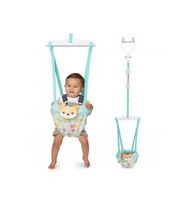 INFANTINO SKÁKADLO DO DVEŘÍ 2V1 MUSIC & LIGHTS - LEHÁTKA A HOUPADLA - SPINKÁNÍ