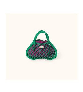 STUDIO NOOS MACRAME MINI HAND BAG SÍŤKA GREEN & TAŠKA PURPLE GREEN - DOPLŇKY - PRO MAMINKY