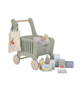 LITTLE DUTCH NÁKUPNÍ VOZÍK S DOPLŇKY DŘEVĚNÝ - LITTLE DUTCH - PRO DĚTI