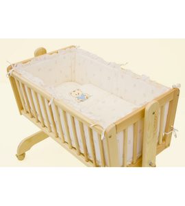 SCARLETT SOUPRAVA DO KOLÉBKY MÉĎA- BÉŽOVÁ - POVLEČENÍ DO POSTÝLKY - SPINKÁNÍ