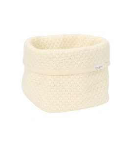 LITTLE DUTCH KOŠÍK PLETENÝ MALÝ PURE SOFT WHITE - ORGANIZÉRY NA PŘEBALOVACÍ PULT - PŘEBALOVÁNÍ