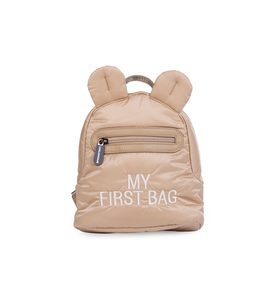 CHILDHOME DĚTSKÝ BATOH MY FIRST BAG PUFFERED BEIGE - BATOHY A TAŠKY - PRO DĚTI