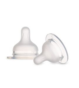 CANPOL BABIES SAVIČKA SILIKONOVÁ K LAHVI S-SHAPE 0M+ 2KS MINI - SAVIČKY A PÍTKA - KRMENÍ