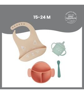 BABYMOOV SILIKONOVÁ JÍDELNÍ SADA LEARN´ISY KIT - VÝHODNÉ SADY - KRMENÍ