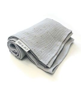 PINKIE VELKÁ PLENA PINKIE MUSLIN GREY - LÁTKOVÉ PLENY ALL IN ONE - PŘEBALOVÁNÍ