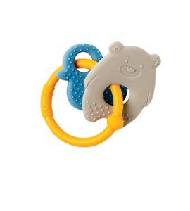 NATTOU KOUSÁTKO SILIKONOVÉ BPA FREE LAPIDOU MEDVÍDEK ŠEDÁ - KOUSÁTKA - PRO DĚTI