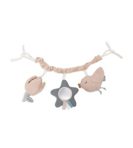 JOLLEIN ŘETĚZ NA KOČÁREK LOVELY BIRDS - SPIRÁLY NA POSTÝLKU / AUTOSEDAČKU - PRO DĚTI