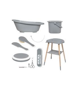 BEBE-JOU KOUPACÍ SADA SENSE 7-DÍLNÁ GRIFFIN GREY - VANIČKY PLASTOVÉ - KOUPÁNÍ A ZDRAVÍ