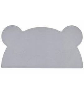 KINDSGUT SILIKONOVÁ PODLOŽKA MEDVÍDEK TMAVĚ ŠEDÁ - MISKY, TALÍŘKY A PODLOŽKY - KRMENÍ