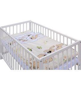 SCARLETT DĚTSKÁ POSTÝLKA S KOMPLETNÍ VÝBAVOU SCARLETT JAPY 120 X 60 CM - BÉŽOVÁ - DŘEVĚNÉ POSTÝLKY - SPINKÁNÍ