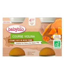 BABYBIO DÝNĚ VIOLINA Z NAŠÍ VLASTNÍ EKOFARMY 2X130 G - MASO/ZELENINA - KRMENÍ