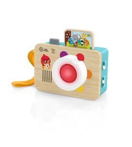 BABY EINSTEIN HRAČKA INTERAKTIVNÍ SE ZVUKEM FOTOAPARÁT HAPE 6M+ - MOTORICKÉ A HUDEBNÍ - PRO DĚTI