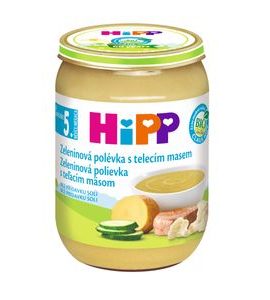 HIPP BIO ZELENINOVÁ POLÉVKA S TELECÍM MASEM - MASO/ZELENINA - KRMENÍ