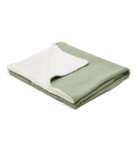 LITTLE DUTCH DEKA PLETENÁ / FLEECE 70X100 CM PURE SAGE - DĚTSKÉ DEKY PRO MIMINKA - SPINKÁNÍ