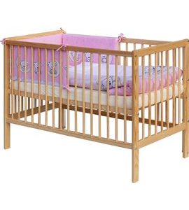 SCARLETT DĚTSKÁ POSTÝLKA S KOMPLETNÍ VÝBAVOU SCARLETT 120 X 60 CM - TORO - RŮŽOVÁ - DŘEVĚNÉ POSTÝLKY - SPINKÁNÍ