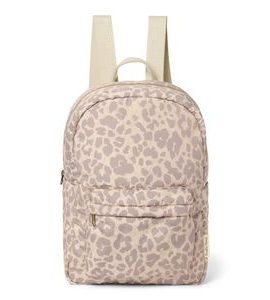 STUDIO NOOS PUFFY MIDI BACKPACK BATŮŽEK S PŘEDNÍ KAPSOU CREAM LEOPARD - PRO PŘEDŠKOLÁKY - PRO DĚTI
