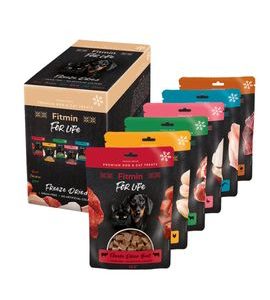 FITMIN FOR LIFE MULTIPACK MRAZEM SUŠENÝCH PAMLSKŮ 6 KS - DOPLŇKY STRAVY PRO PSY - CHOVATELSKÉ POTŘEBY MALVÍKZOO