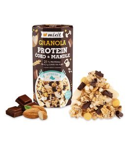 MIXIT PROTEINOVÁ GRANOLA - ČOKO & MANDLE - SLADKÉ ZOBÁNÍ - PRO MAMINKY
