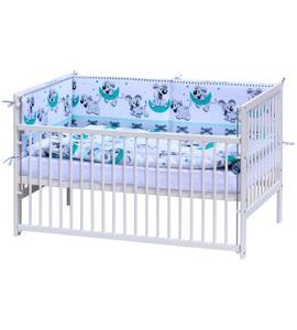 SCARLETT POSTÝLKA 140X70CM S KOMPLETNÍ VÝBAVOU TIGI TYRKYSOVÁ - DŘEVĚNÉ POSTÝLKY - SPINKÁNÍ