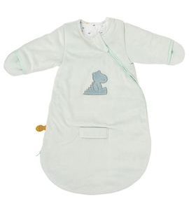 NATTOU VAK SPACÍ VELUROVÝ S RUKÁVY NA ZIP KROKODÝL ROMEO TOG 2,5 0-3 M, 60 CM ROMEO, JULES & SALLY - SPACÍ PYTLE - SPINKÁNÍ