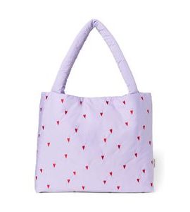STUDIO NOOS PUFFY MOM BAG PURPLE HEARTS - ORGANIZÉRY A KOŠÍKY - KOČÁRKY A PŘÍSLUŠENSTVÍ