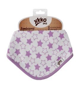 KIKKO BAMBUSOVÝ SLINTÁČEK XKKO BMB LITTLE STARS LILAC - BRYNDÁKY - KRMENÍ